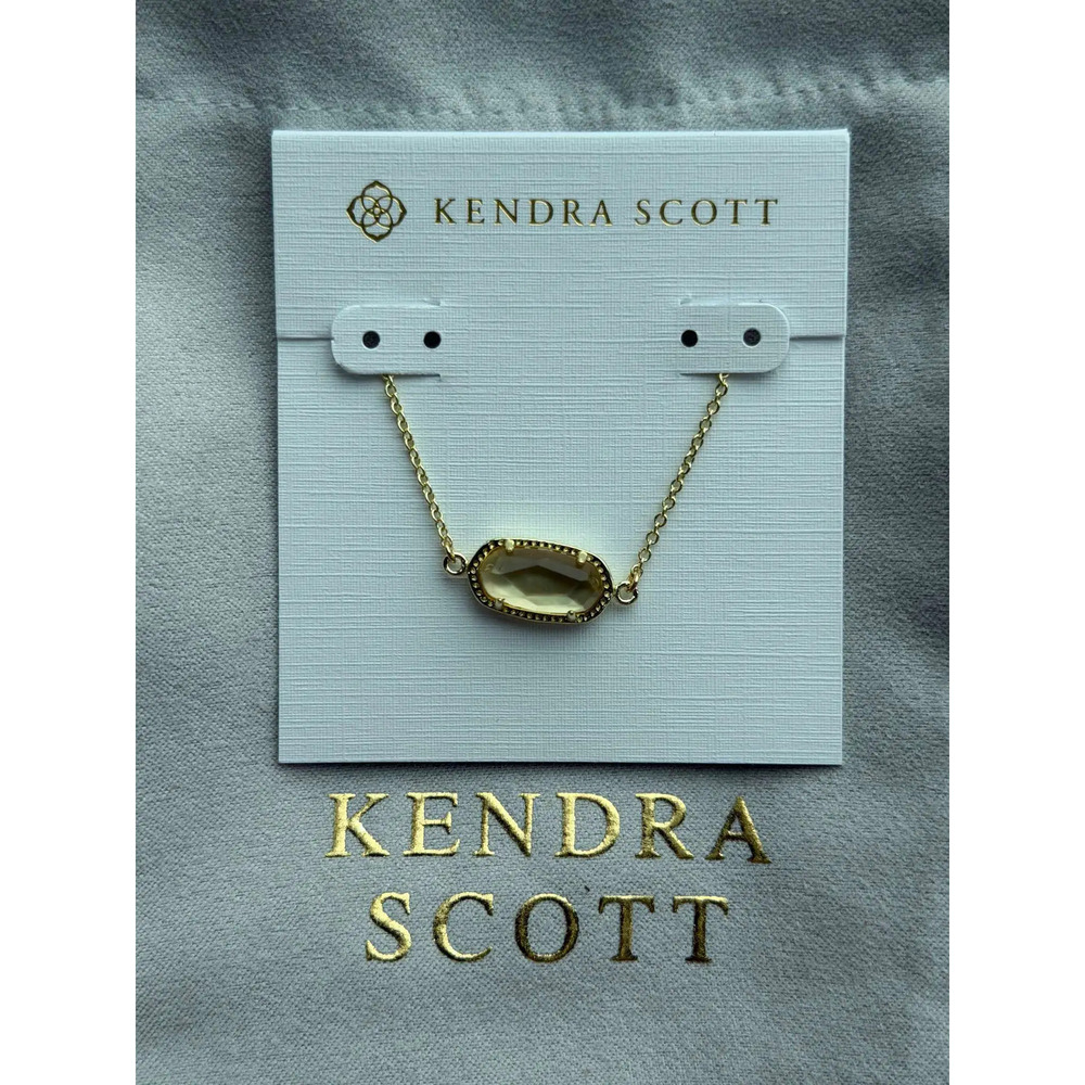 Kendra Scott Yellow Pendant Necklace